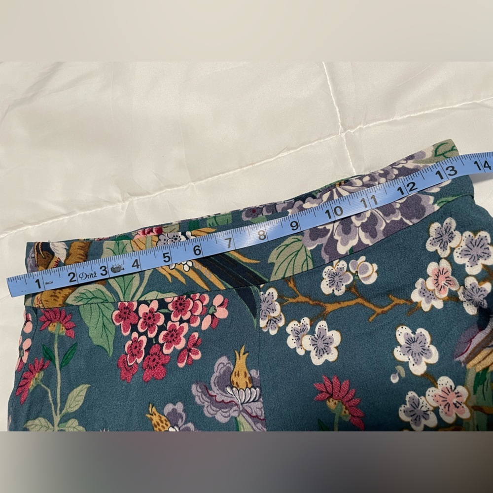 Brand new with tag H&M GP & J Baker Blue Floral Wide-Leg Pants - Picture 9 of 9